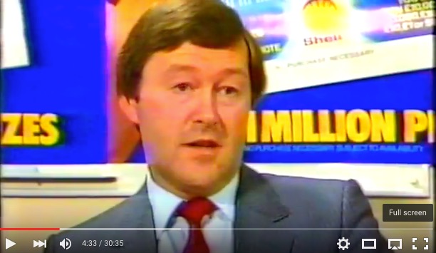 Ken Danson, Shell Sales Development Manager, 1984