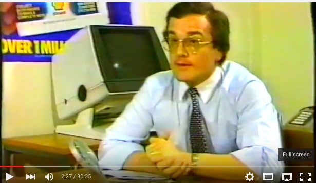 Ken Brown, Operations Director of Don Marketing, 1984