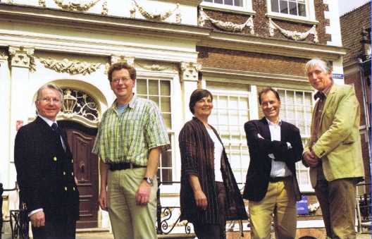 From left to right: Stephen Howarth, Joost Jonker; Keetie E. Sluyterman, Joost Dankers and Jan Luiten van Zanden