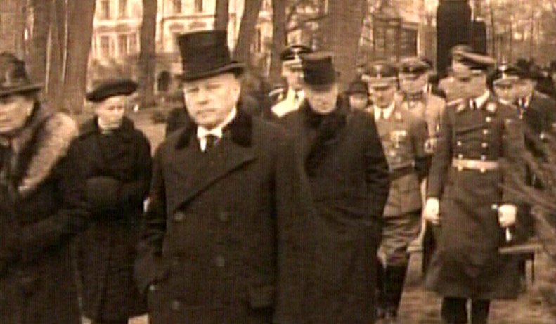 Some of the senior Nazi officers seen attending the funeral in Nazi Germany of Sir Henri Deterding. 