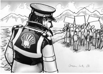 The Irish Police are said to be in the pocket of Shell