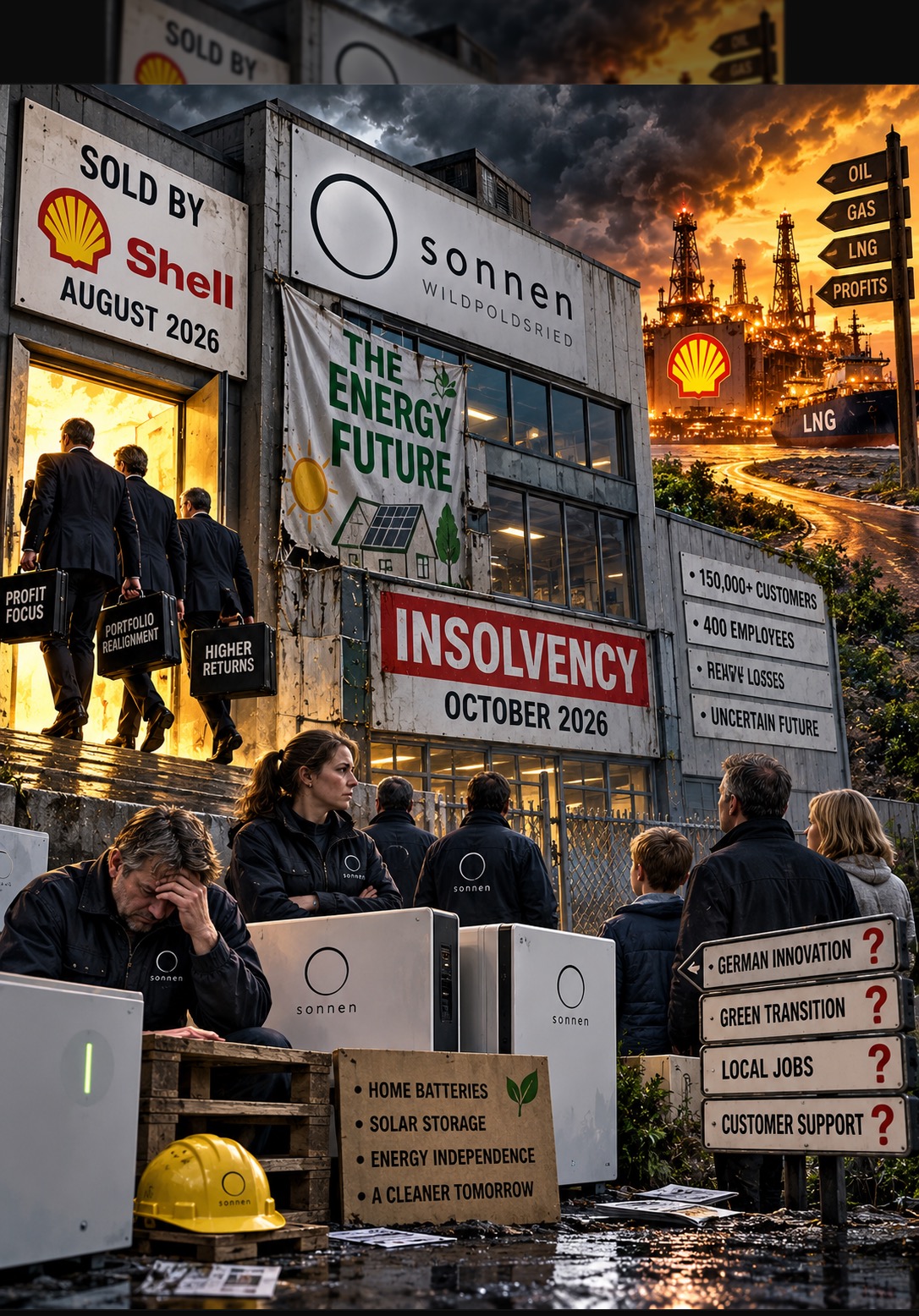 Shell’s Green Dream Goes Bust: Battery Pioneer Sonnen Files for Insolvency Just Two Months After Oil Giant Sells It
